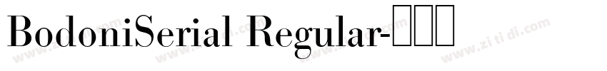 BodoniSerial Regular字体转换